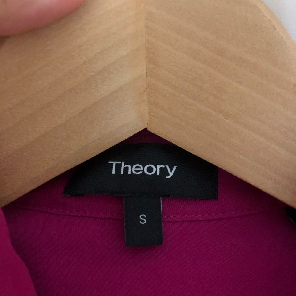 Theory unbalanced silk Shirt